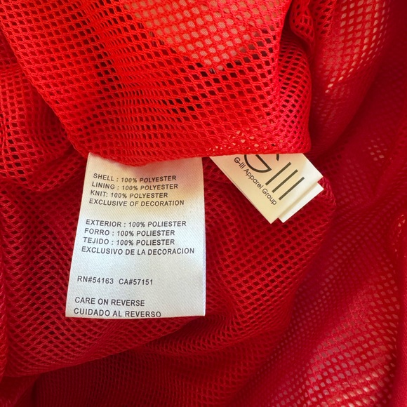 NWOT! Kansas City Chiefs red/gold v-neck pullover windbreaker rain jacket Medium - Picture 4 of 4